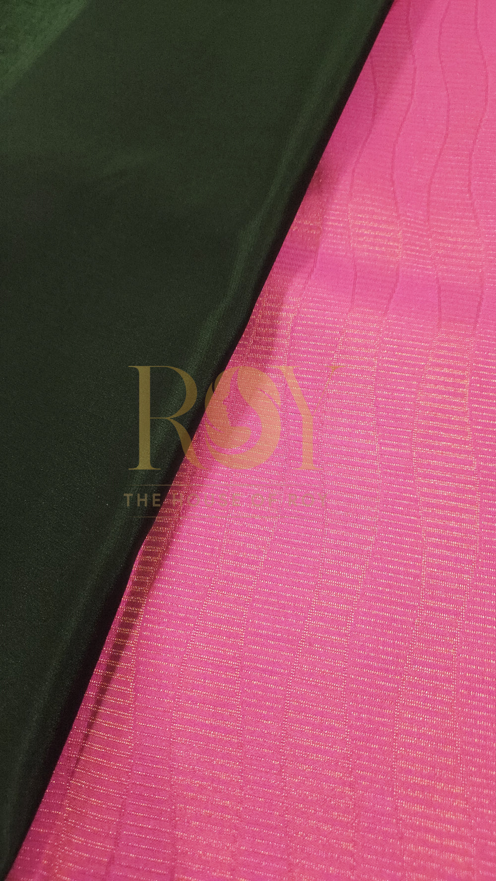 Bright pink Brocade silk saree