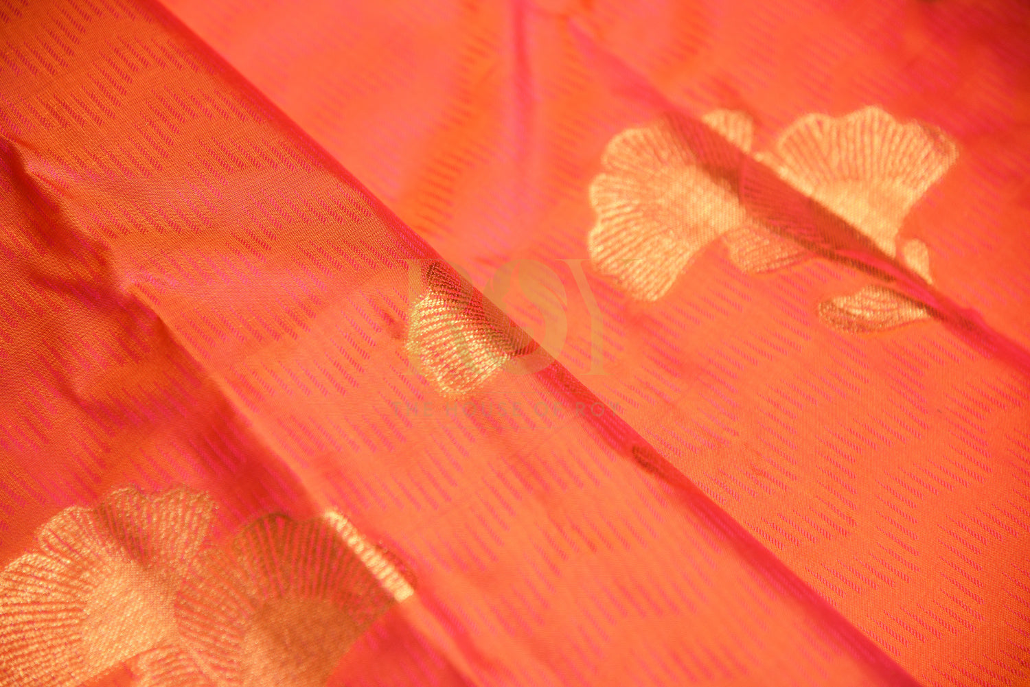 Pure soft silk Orangish Pink