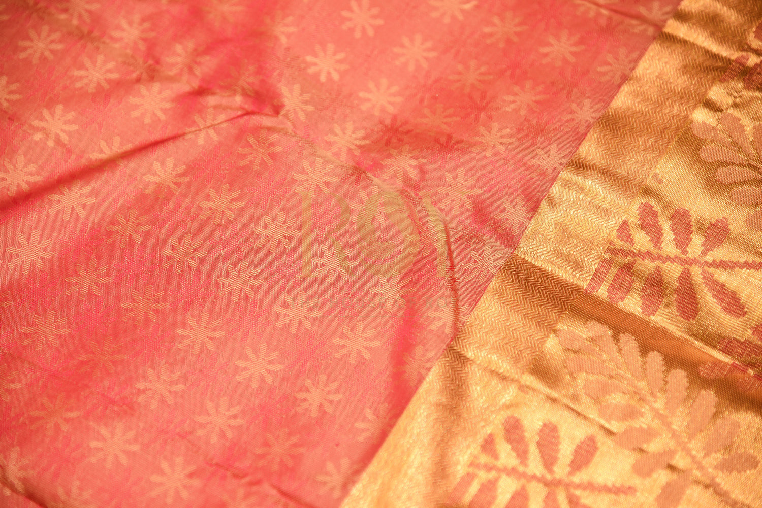 Self design pure silk saree