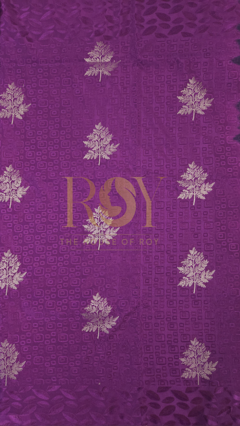 Jamun embossed soft silk