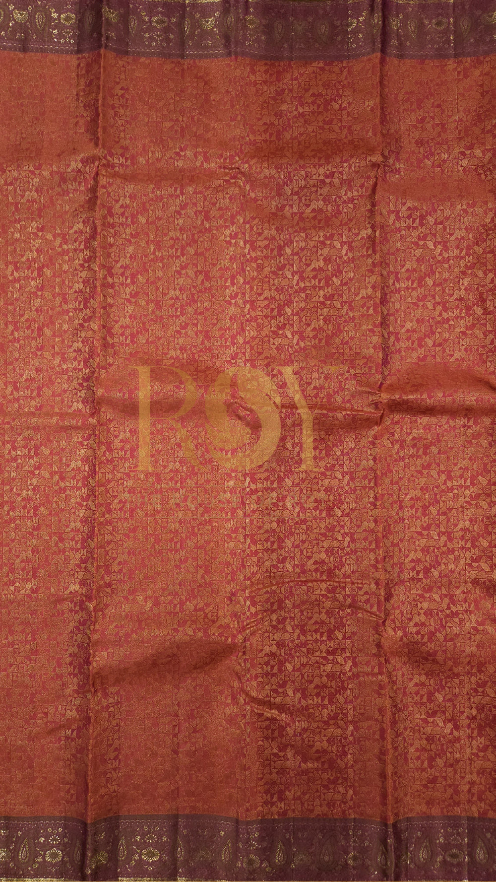 Flames kancheepuram pure soft silk saree