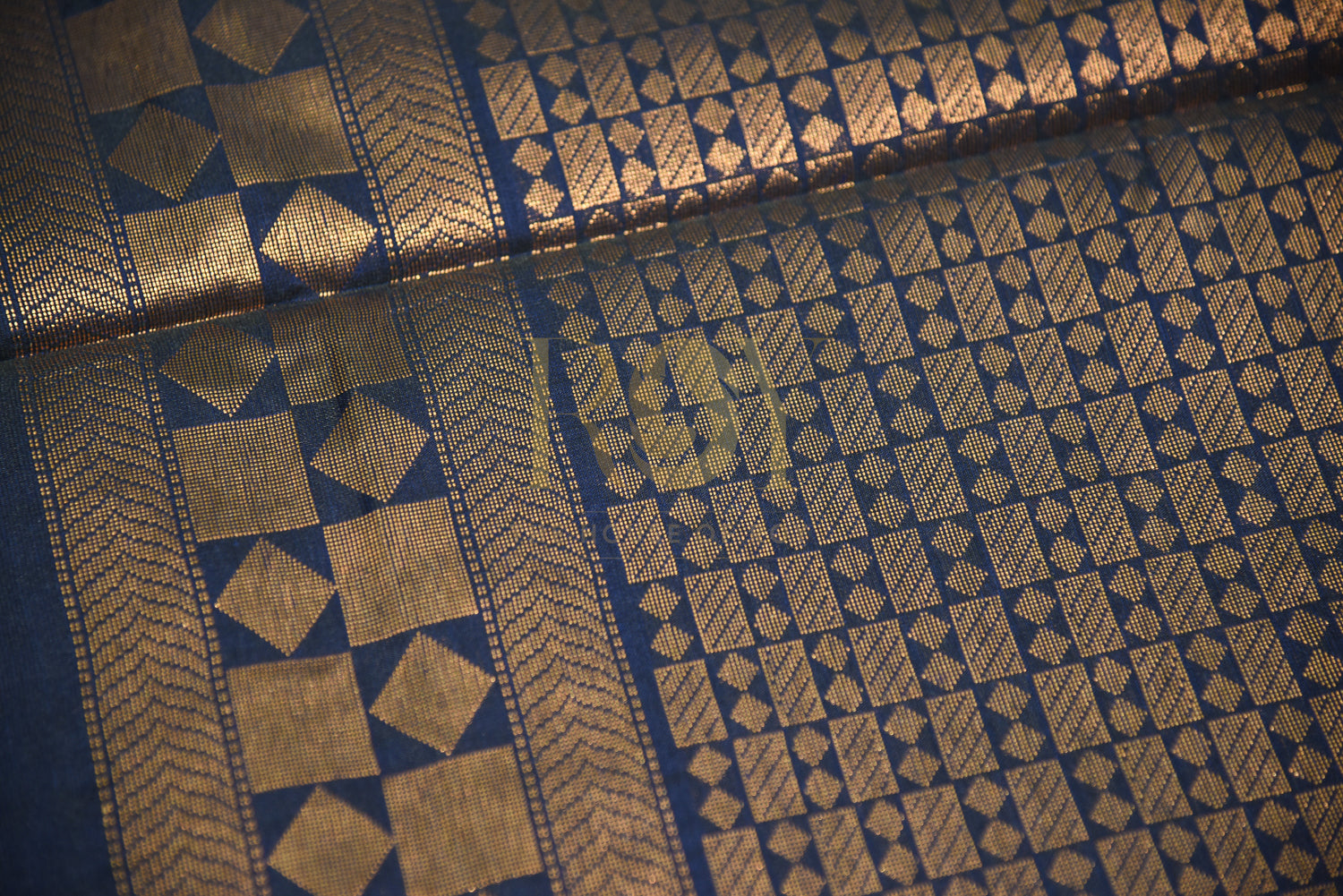 Soft silk saree navy blue