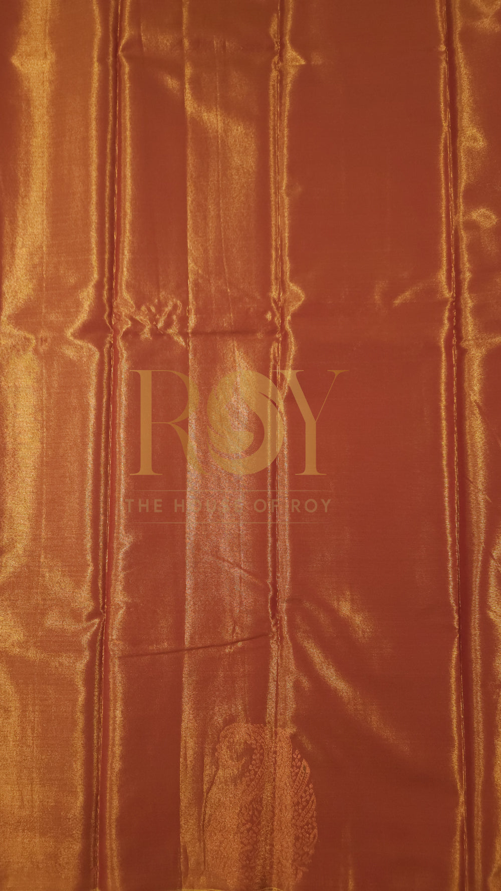 Tissue Silk cotton Saree Rust orange