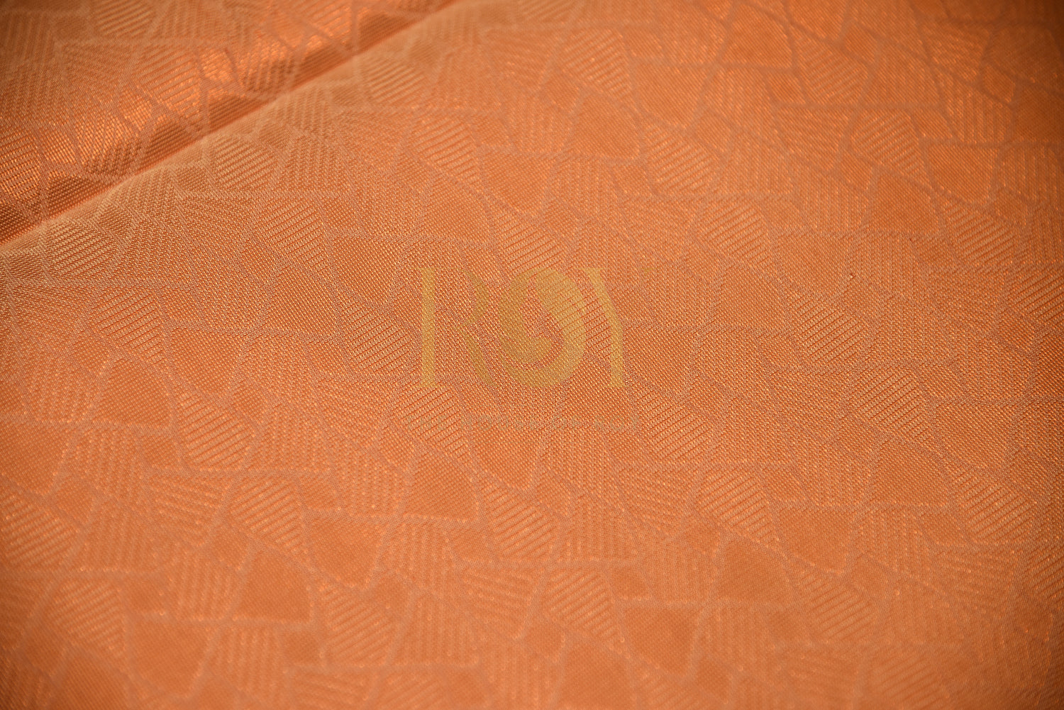 A soft silk saree woven  Dull peach