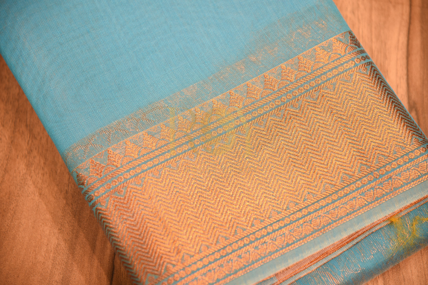 Kota cotton saree Blue Hex