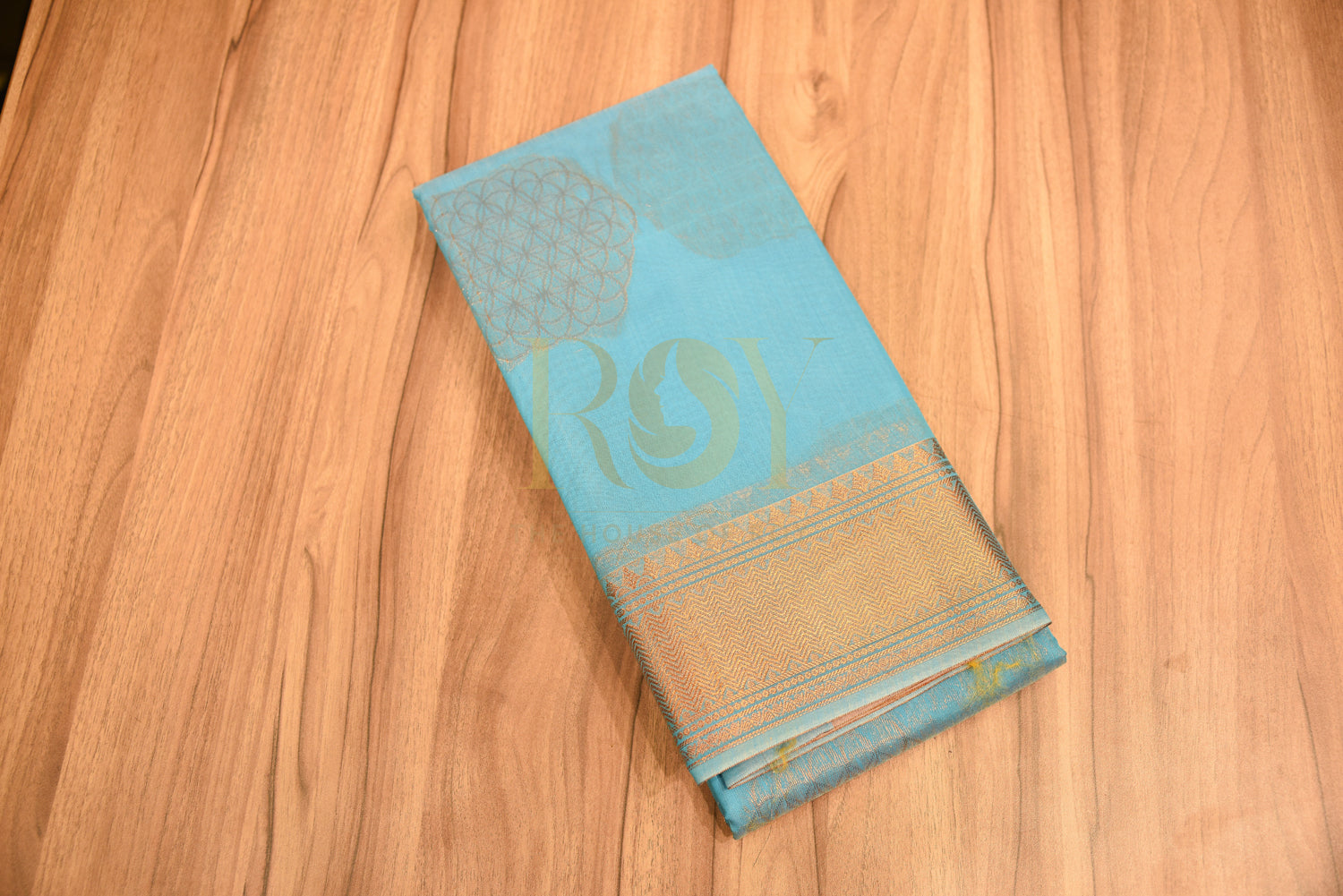 Kota cotton saree Blue Hex