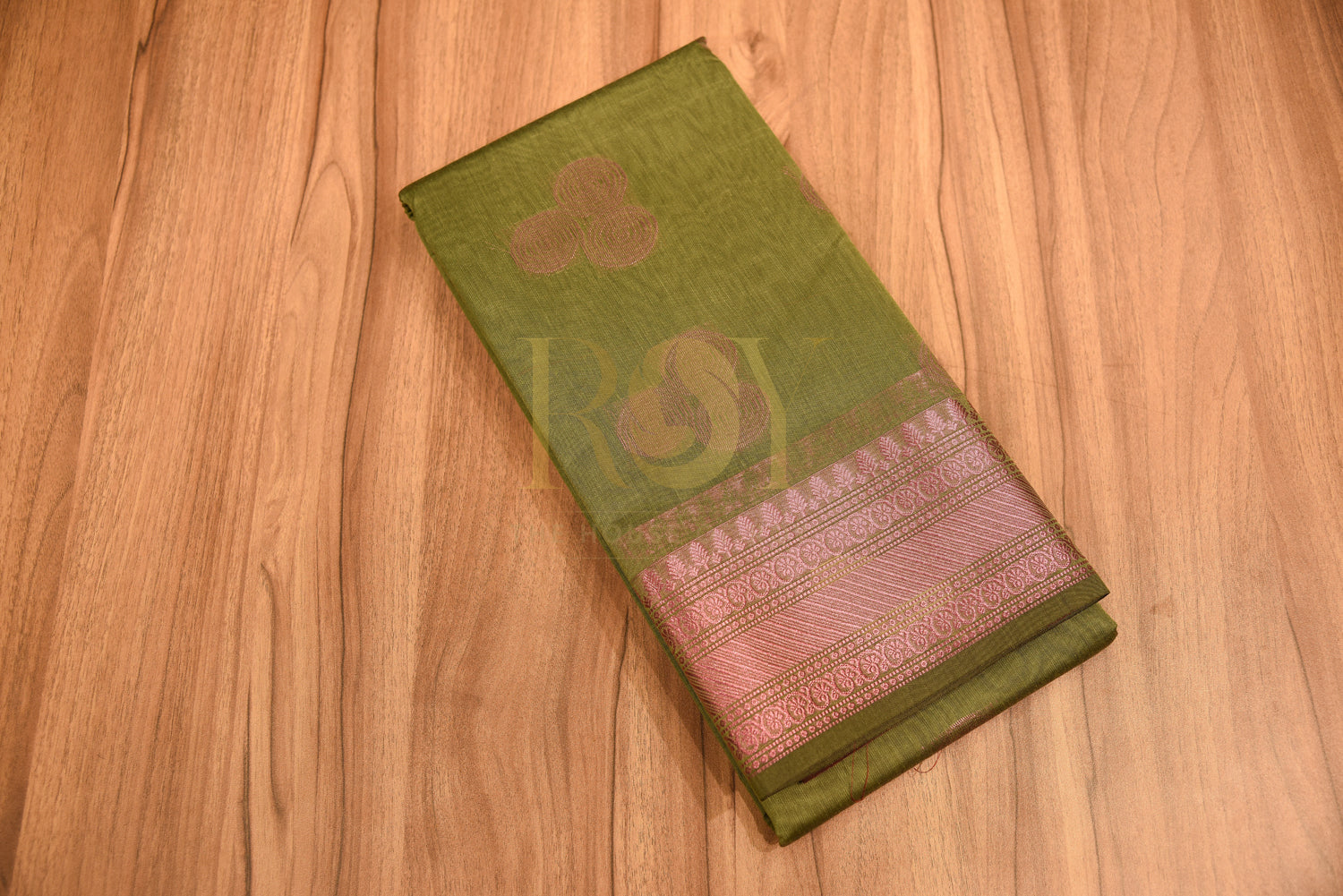 Kota cotton saree dusty green