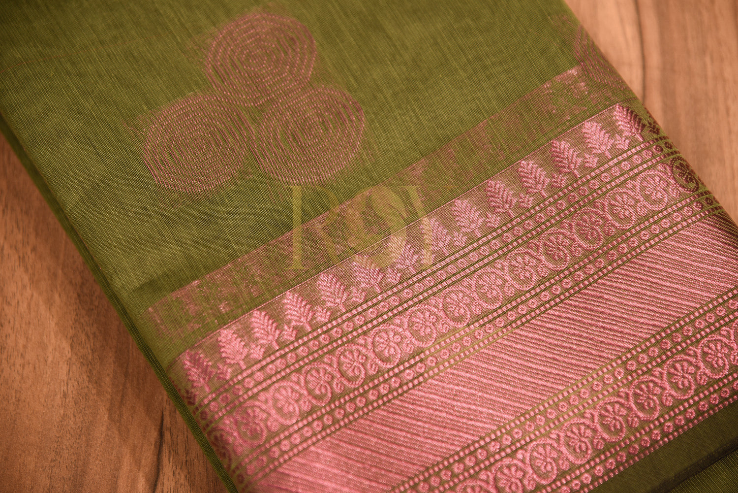 Kota cotton saree dusty green