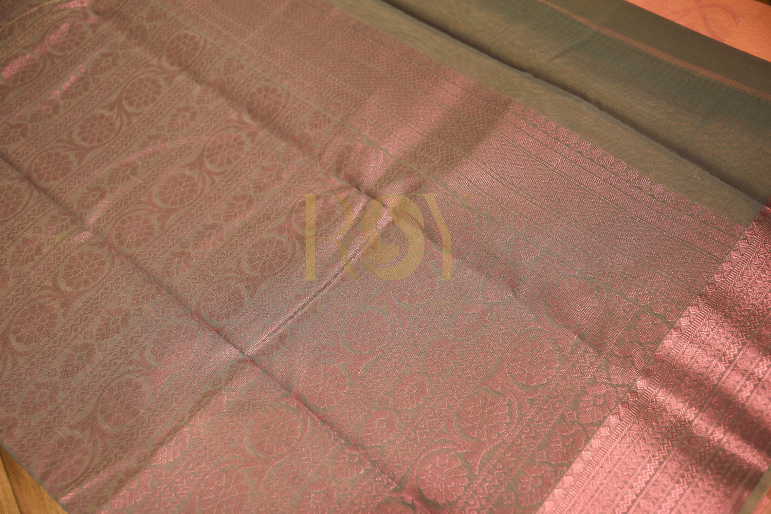 Kota cotton saree peachish pink