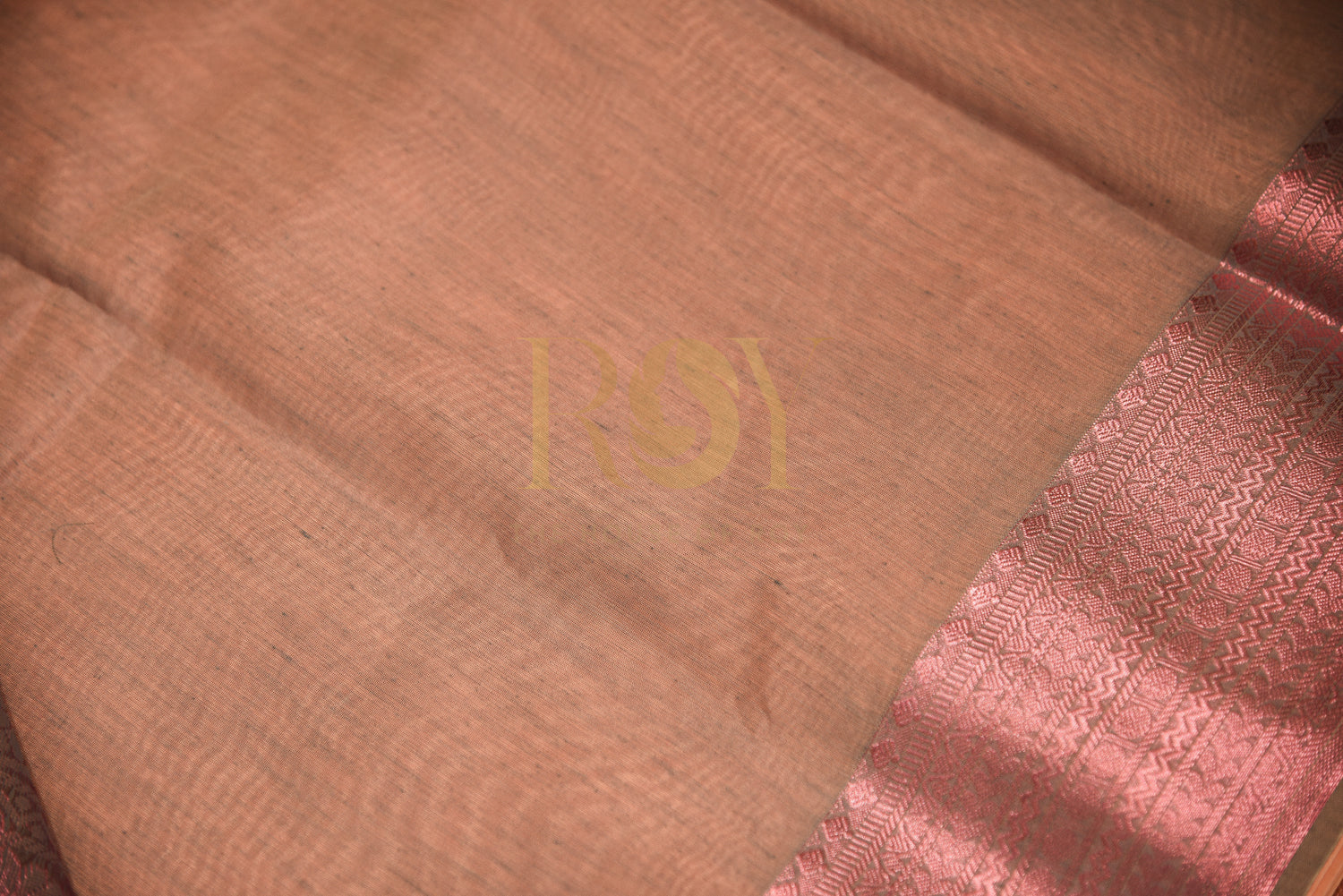 Kota cotton saree peachish pink