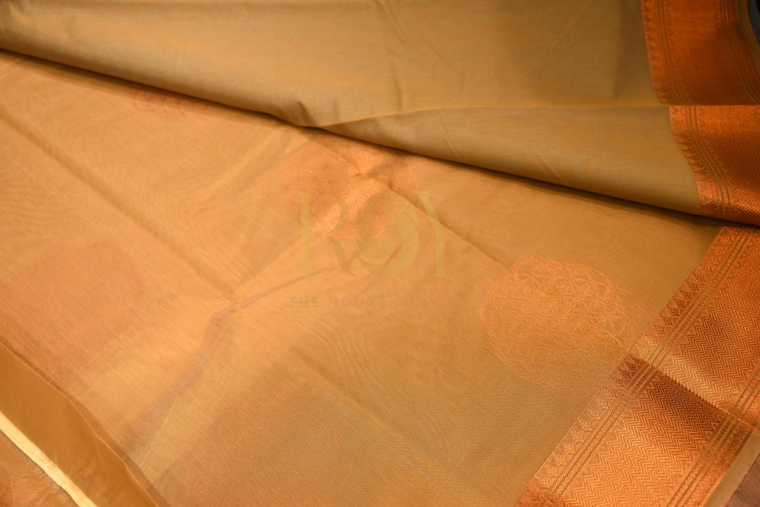 Kota cotton saree beige hex