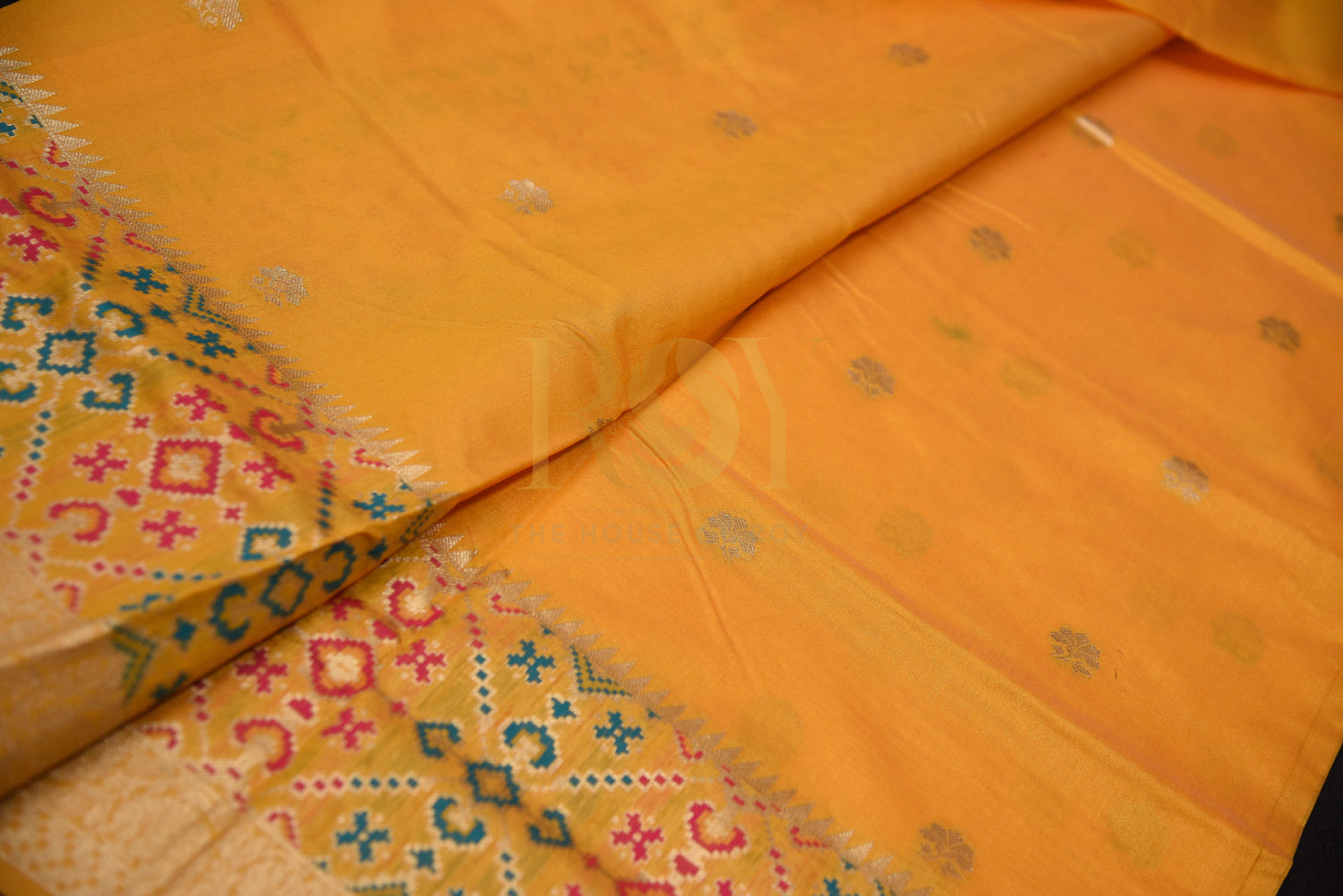 Silk cotton Saree Sunny yellow