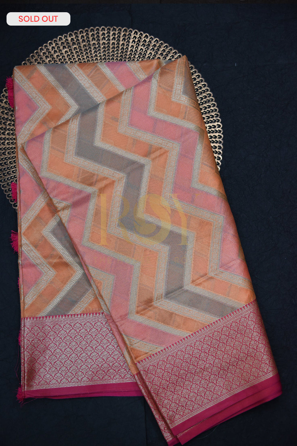 A Zari Multicolor silk cotton saree