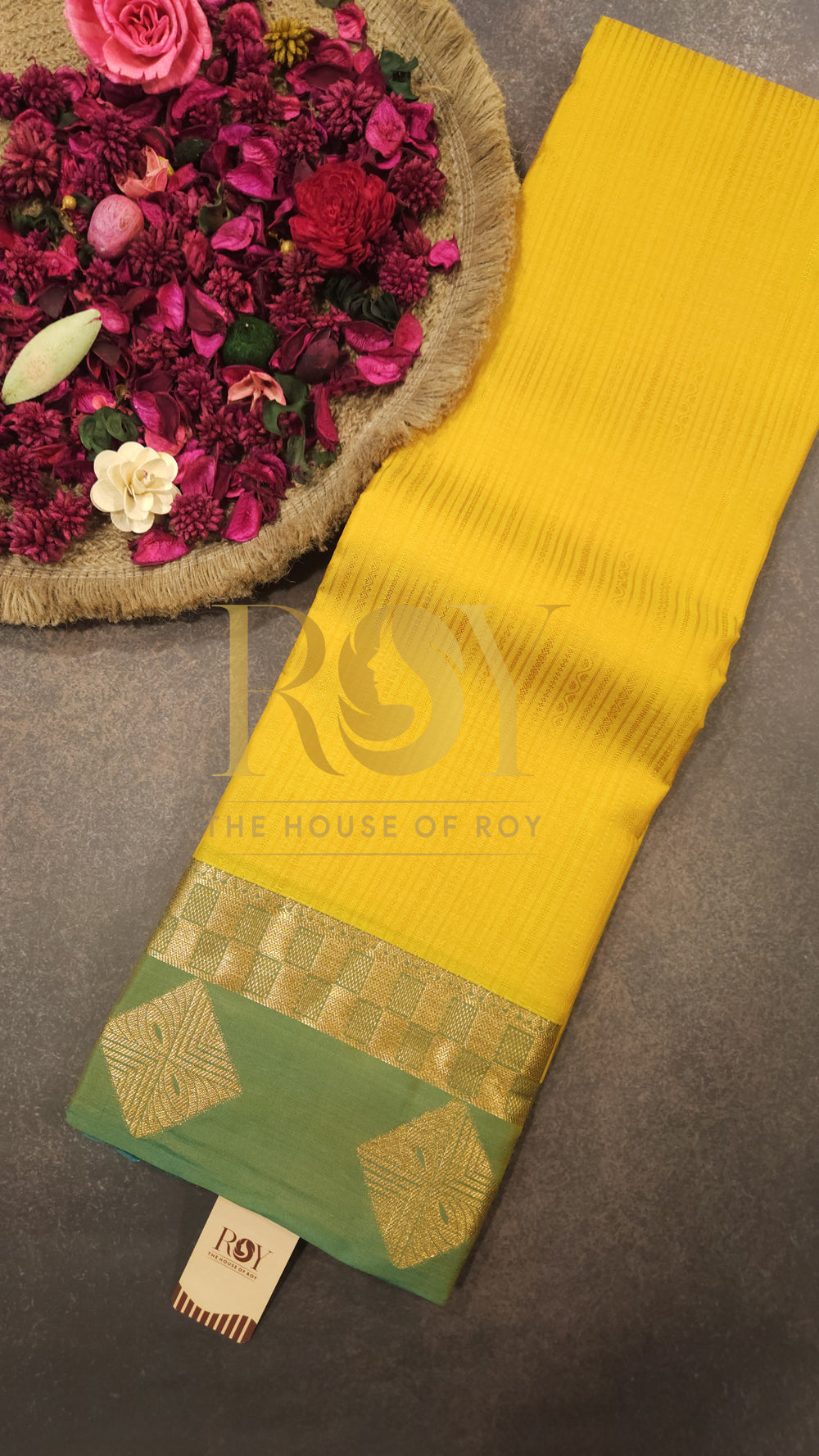 Pure silk saree Yellow