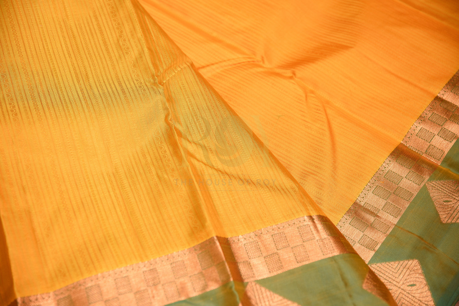 Pure silk saree Yellow