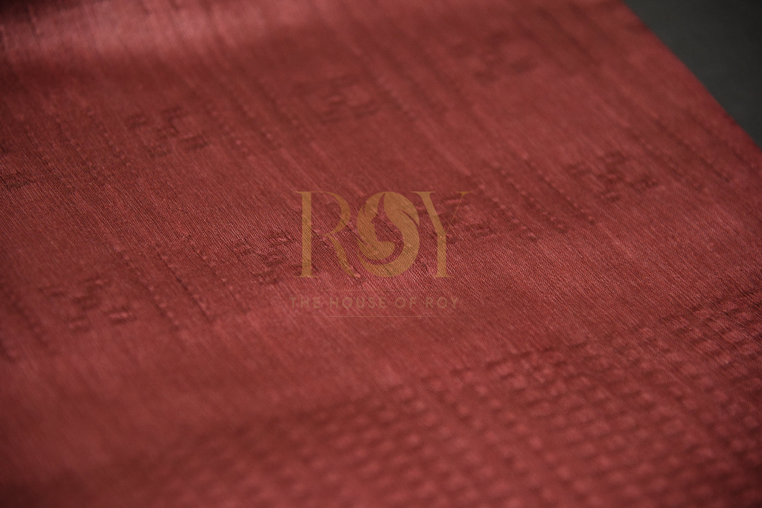 Pure Tussar silk saree  - pale red