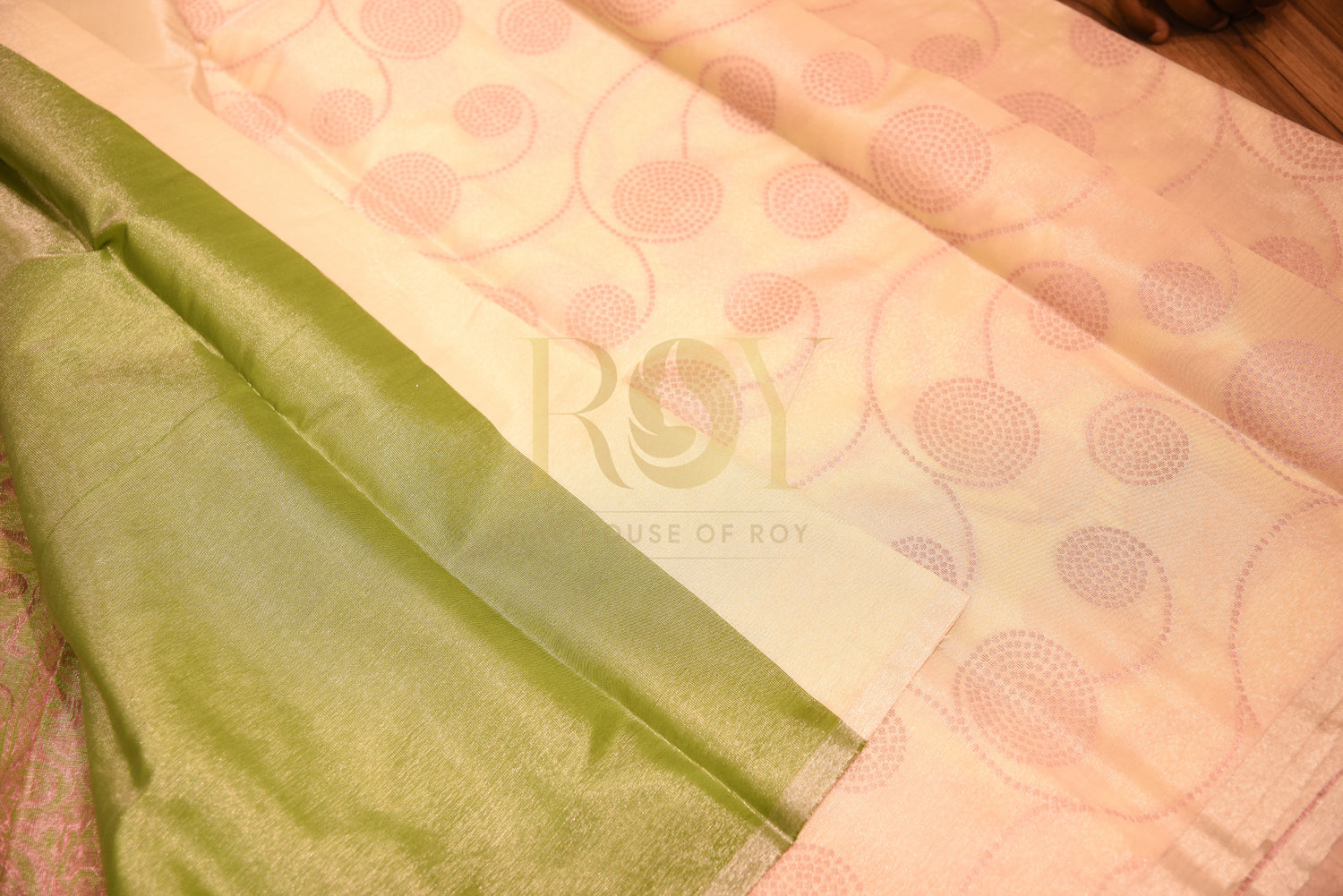 Tissue silk cotton saree beautiful pink jari