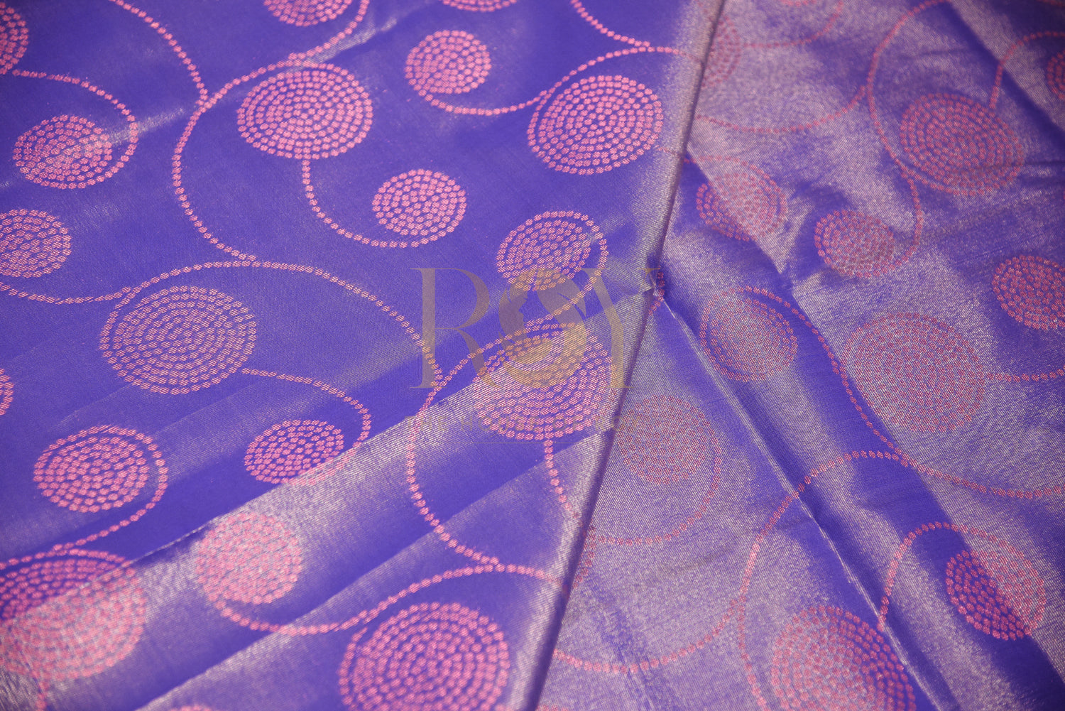 Tissue silk cotton saree blue