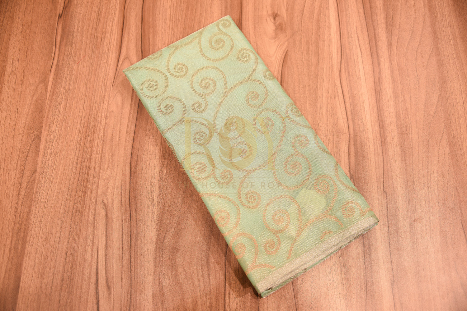 Tissue silk cotton saree pastel green