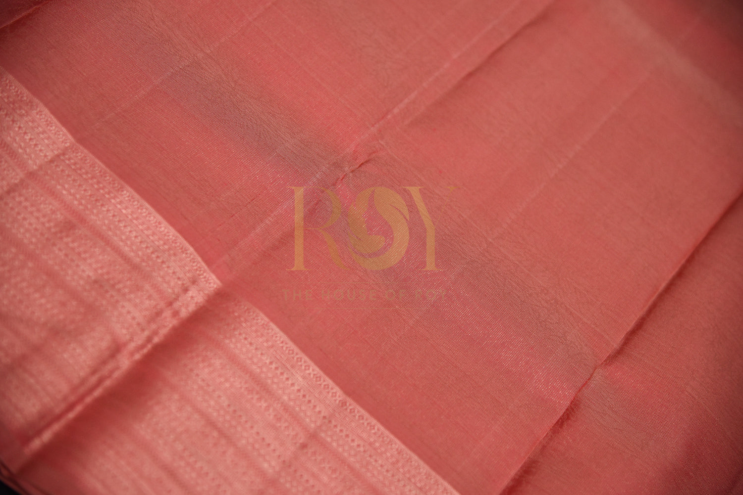 Pure Kancheepuram Silk Saree Peach Color