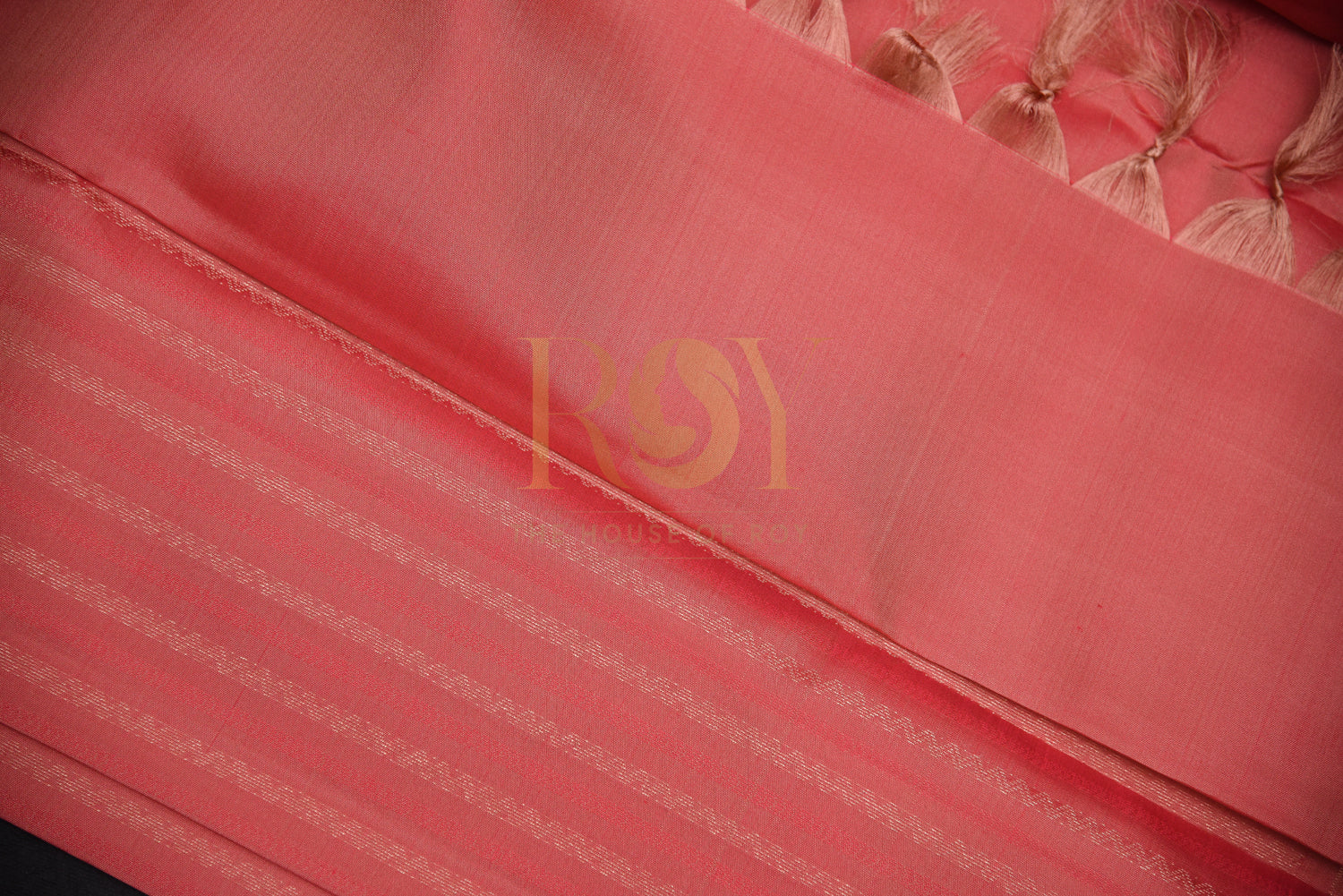 Pure Kancheepuram Silk Saree Peach Color