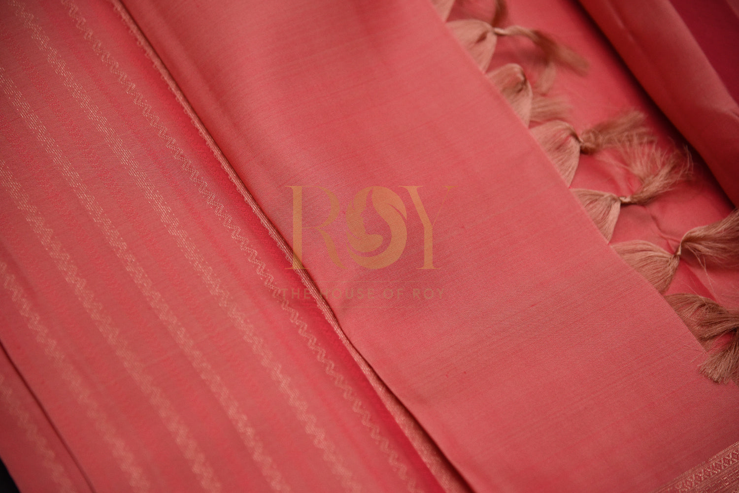 Pure Kancheepuram Silk Saree Peach Color