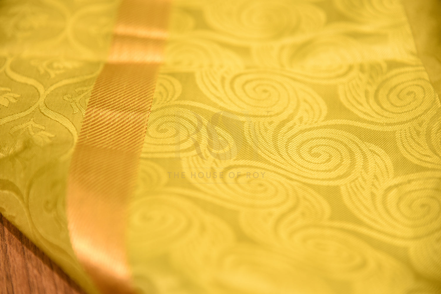 Pure viscose soft silk saree Yellow