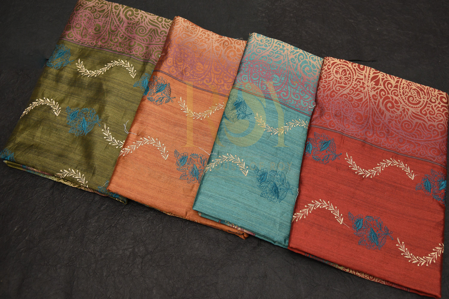 Wave raw silk saree