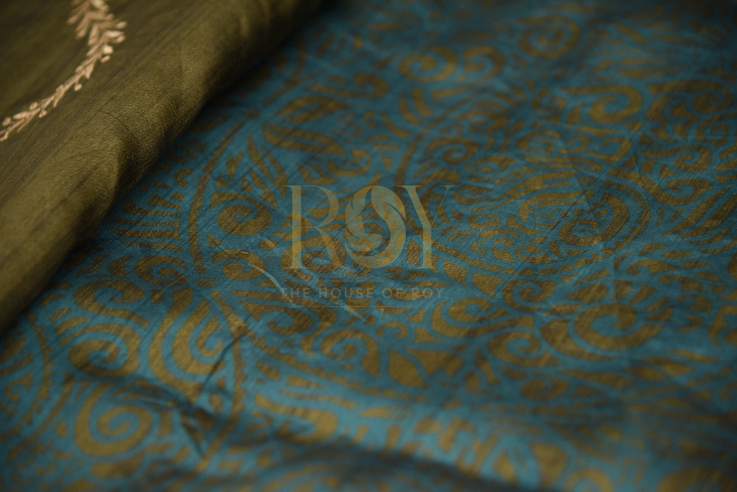 Wave raw silk saree