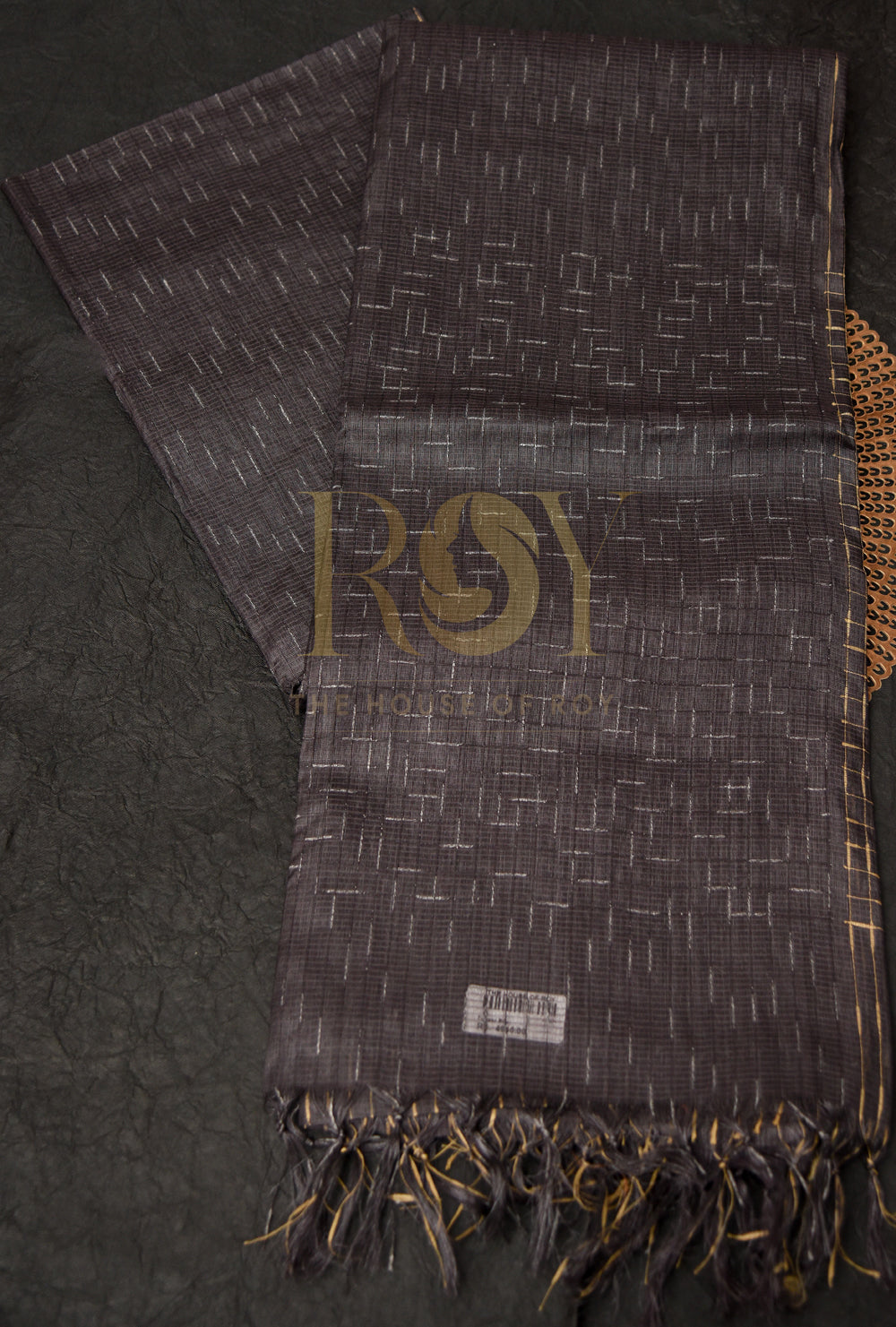 Tussar silk Deep grey