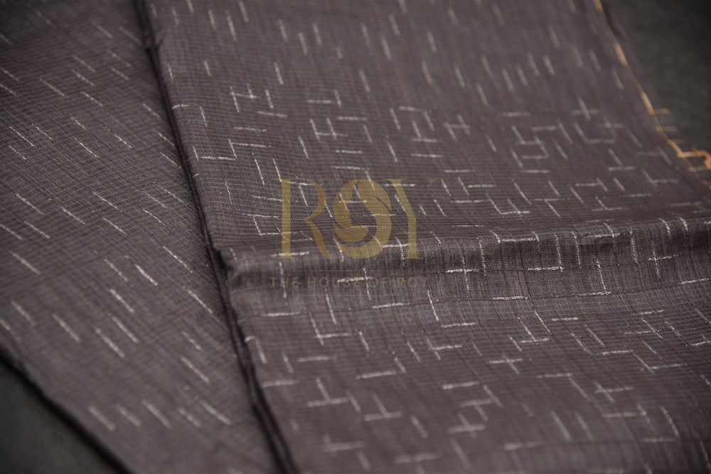 Tussar silk Deep grey